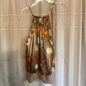 Cute polyester satin feel tank